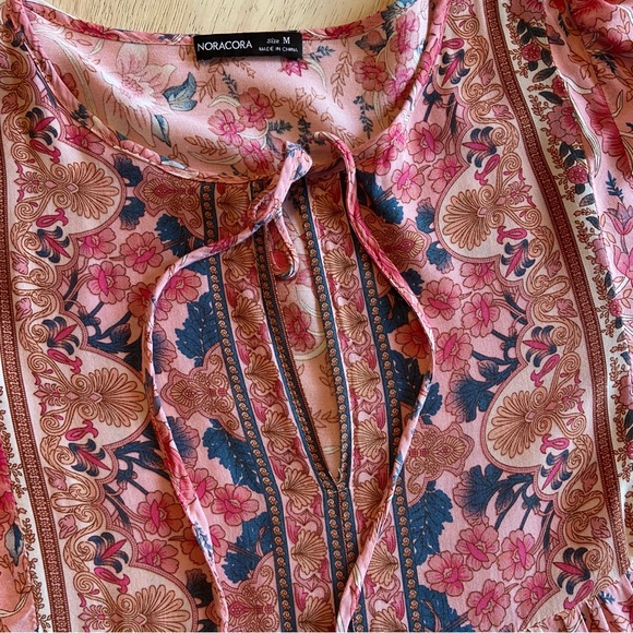 Noracora Boho Peasant Cottage Fairy Dress Women’s Size Medium - Picture 8 of 8